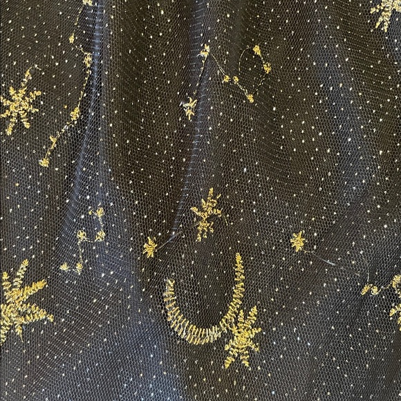 BloomChic Black and Gold Celestial Midi Dress - Picture 6 of 10